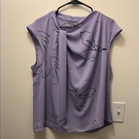 Worthington Lavender Floral Women's Top size 2x - Picture 1 of 8